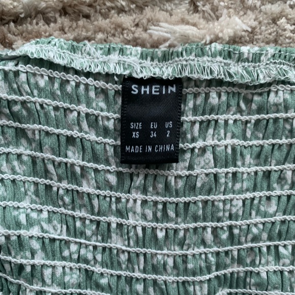 SOLD 3 for $20 green ditsy floral midi dress with tie straps size XS - Picture 5 of 7